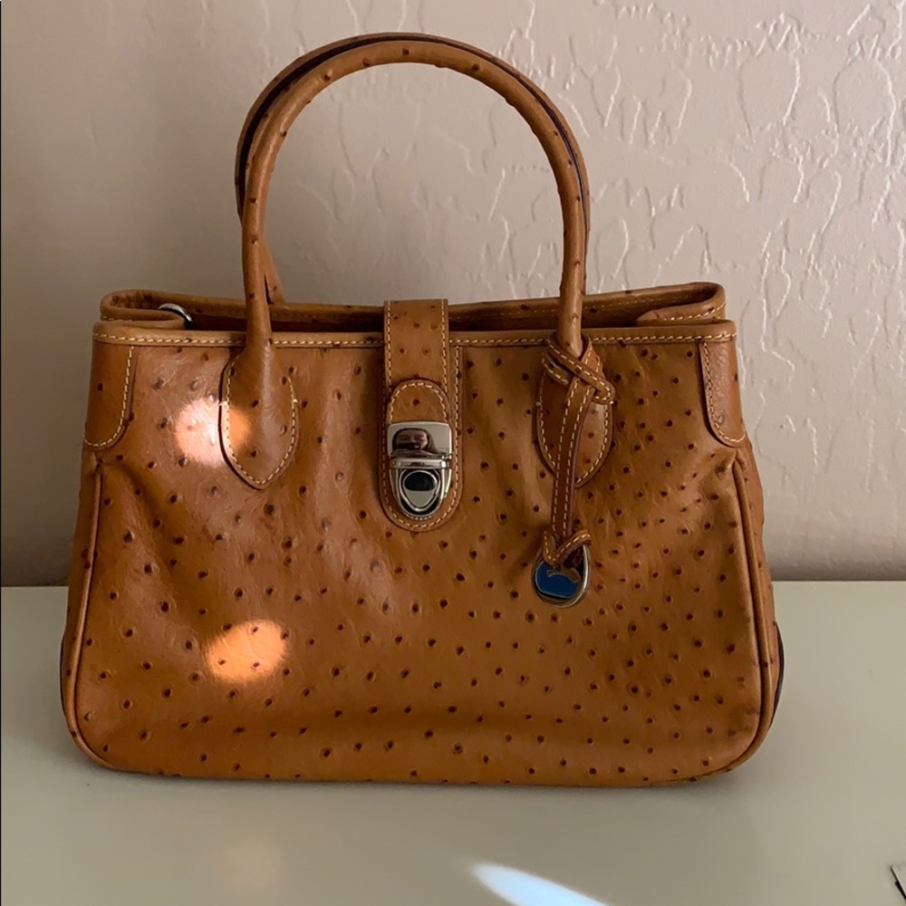 Dooney & Burke Ostrich Collection Small Handle Bag